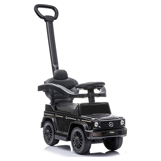 Mercedes G Wagon 3-In-1 Handle Push Ride-On Car - Black