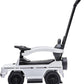 Mercedes G Wagon 3-in-1 Handle Push Ride-On Car - White