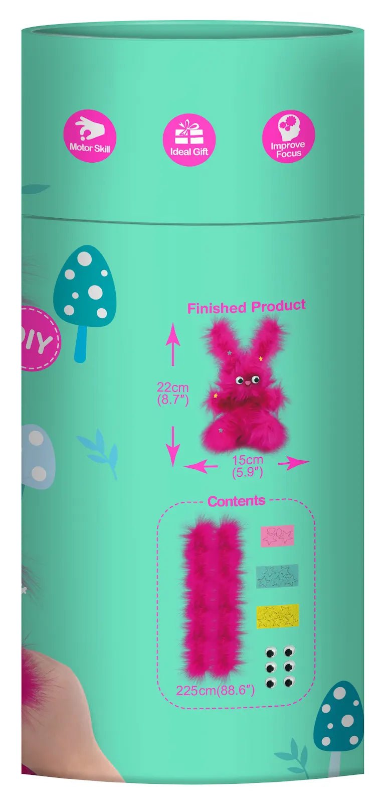 Avenir - Crazy Fuzzy Bouncing Bunny Craft Kit - Marah Kids