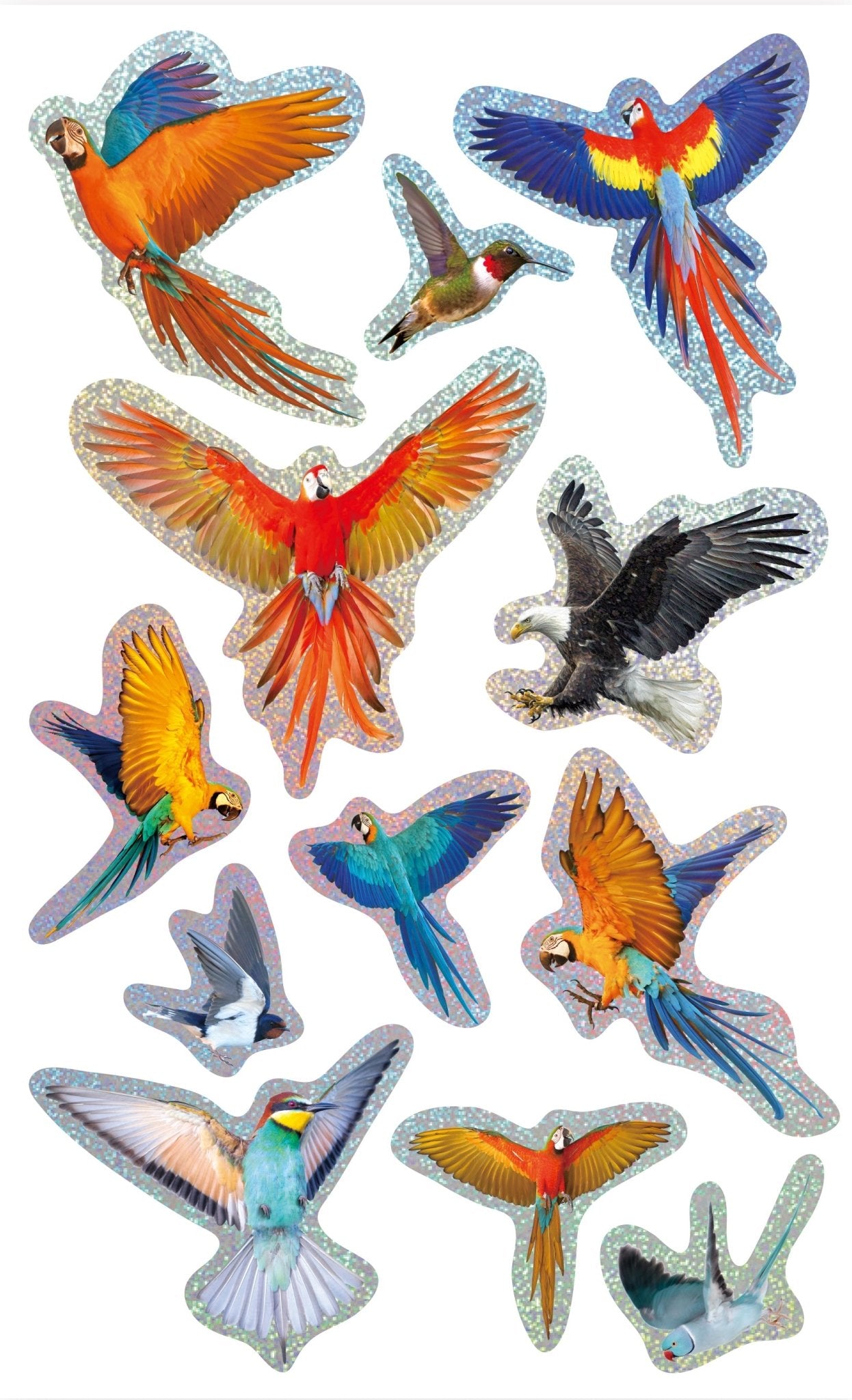Avenir Natural Creation 3D Bird Puffy Stickers (12 pcs) - Marah Kids
