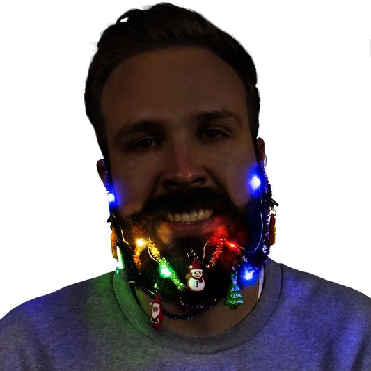Fizz Creation Christmas Beard Decorations With Lights - Marah Kids