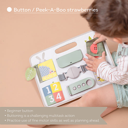 Taf Toys Activity Buckles Board | Montessori Learning Toy