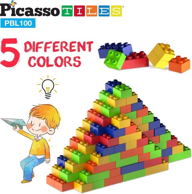Picasso Magnetic Building Blocks 100 - pieces - Marah Kids