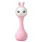 Alilo – Smarty Shake & Tell Rattle, R1 - Smarty Pink | Shake & Tell Rattle, Music, Stories, & Color Learning for Babies | Hi - Fi Sound, Light - Up Ears, USB Charging | 0+ - Marah Kids