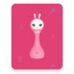 Alilo – Smarty Shake & Tell Rattle, R1 - Smarty Pink | Shake & Tell Rattle, Music, Stories, & Color Learning for Babies | Hi - Fi Sound, Light - Up Ears, USB Charging | 0+ - Marah Kids