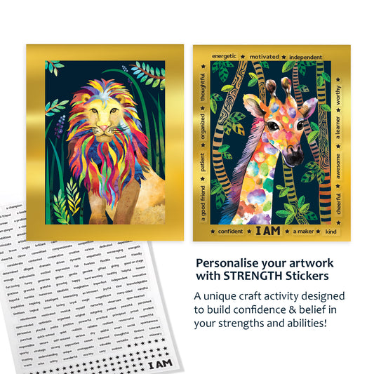 Chalk & Chuckles - Scratch Art-Animal Power