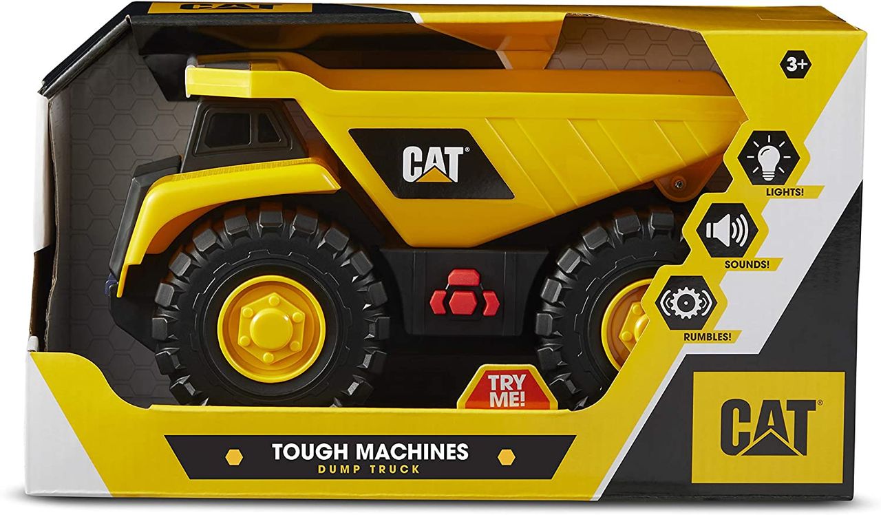 Funrise Cat L&S Tough Machines 10In 3Asst Bo - Marah Kids