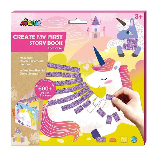 Avenir - Create My First Story Book Unicorns | Interactvie nature book with engages children storytelling | Gift - Worthy Packaging | Ages 3+ - Marah Kids