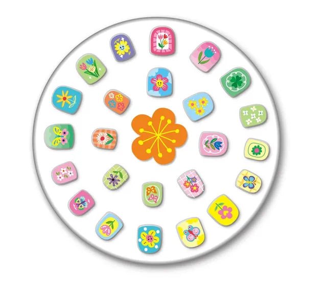 Avenir Fancy Me Press - On Nails for Kids - 24 Pre - Glued Nails with Tweezer" - Marah Kids