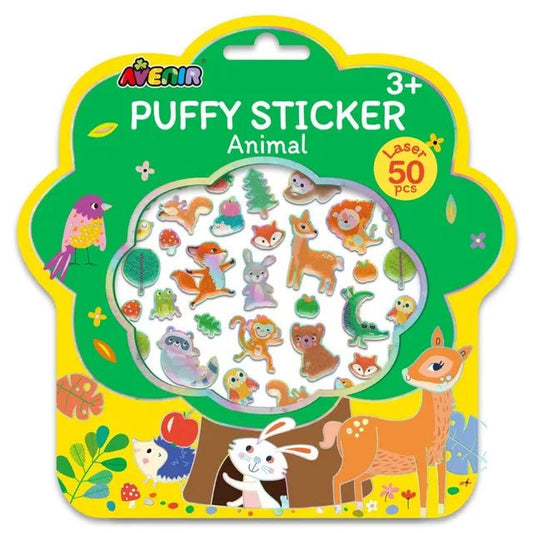 Avenir - Puffy Sticker Animal Multicolor | activity for kids | Perfect work of art to keep for room decoration or to give as a gift | ages 3+ - Marah Kids