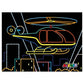 Avenir Scratch Art Kit – Transportation | Unleash Creativity with Vibrant Drawings! 4 Themed Scratch Boards and Scratch Tool | Watch Brilliant Colors Unfold, Engaging Activity for Young Artists 3+ - Marah Kids