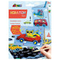 Avenir Scratch - Cars | Arts & Crafts, Greeting Cards Set | Make Beautiful Greetings Cards | Scratch Art 3+ - Marah Kids