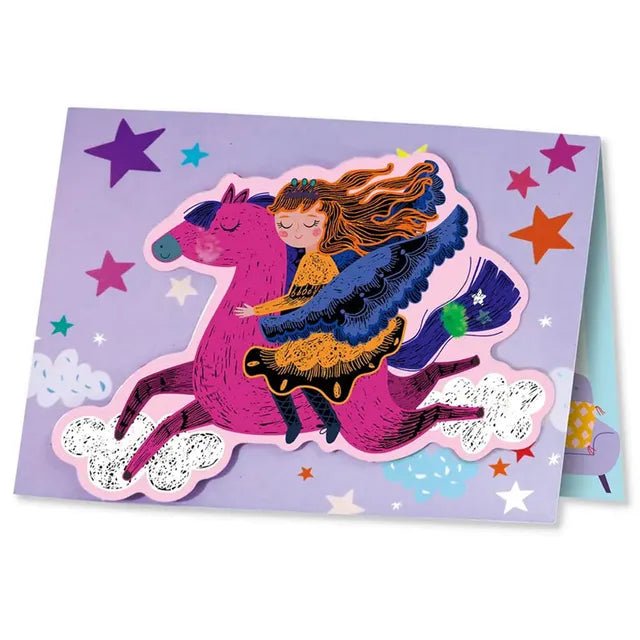 Avenir Scratch - Princesses | Arts & Crafts, Greeting Cards Set | Make Beautiful Greetings Cards | Scratch Art 3+ - Marah Kids