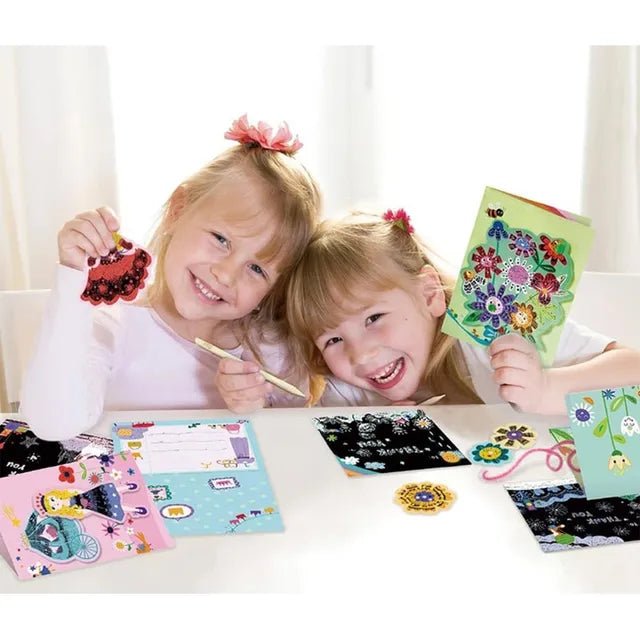 Avenir Scratch - Princesses | Arts & Crafts, Greeting Cards Set | Make Beautiful Greetings Cards | Scratch Art 3+ - Marah Kids