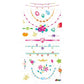 Avenir Tattoo Sticker - Jewelry | 50pc Set of Temporary Tattoos - High - Quality Water - Based Ink - Safe and Easy to Apply and Remove - Lasts 3 - 5 Days for Kids 3+ - Marah Kids