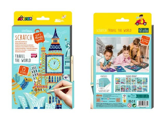 Avenir A5 Travel Scratch Book – Let’s Travel Together - Marah Kids