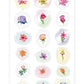 Avenir Natural Creation Sealing Wax Flower Stickers - 18pcs - Marah Kids