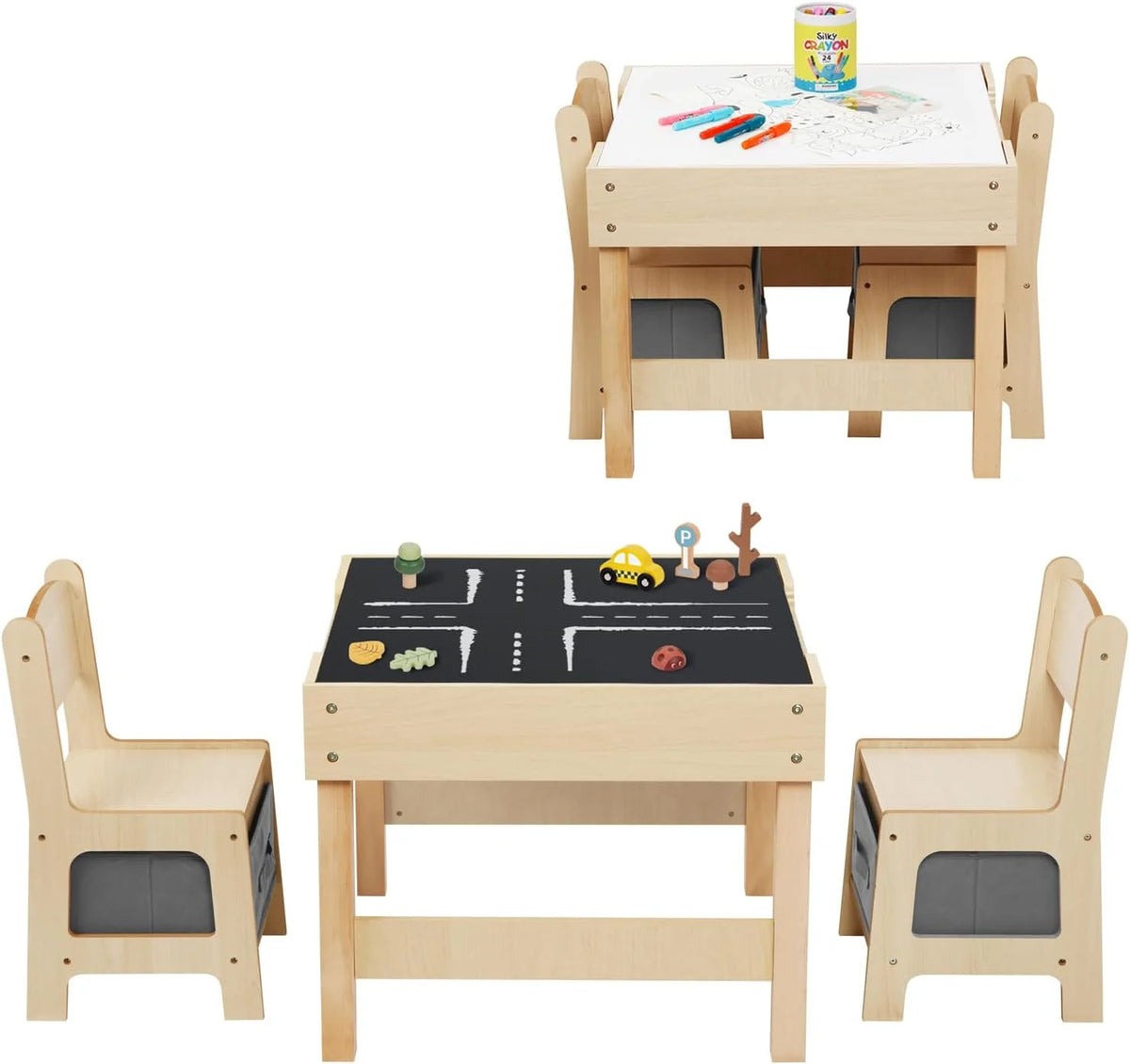 Oook Toddler Table and Chairs Set - Marah Kids