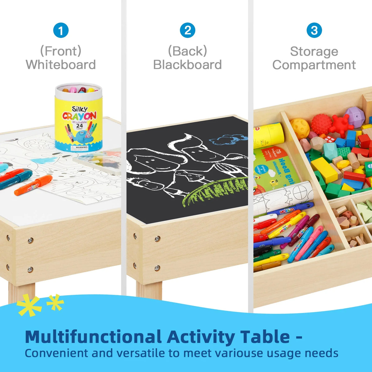 Oook Toddler Table and Chairs Set - Marah Kids