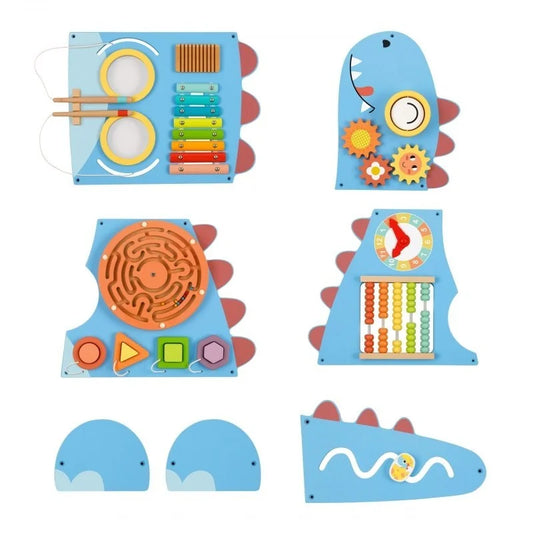 OOOK ACTIVITY WALL PANELS - ANKYLOSAURUS educational toys - view 2 | Marah Kids