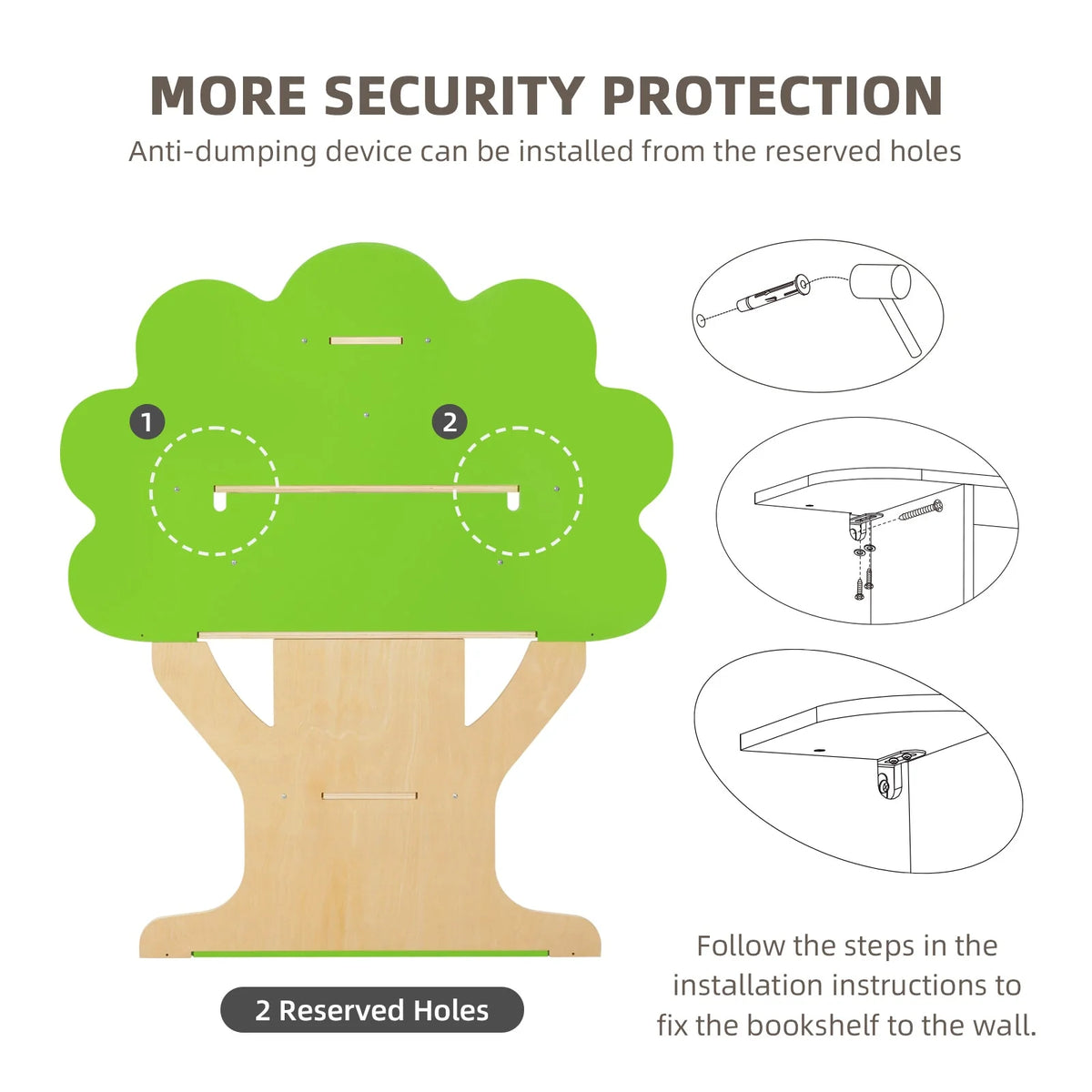 OOOK BOOKCASE - TREE kids furniture - view 5 | Marah Kids