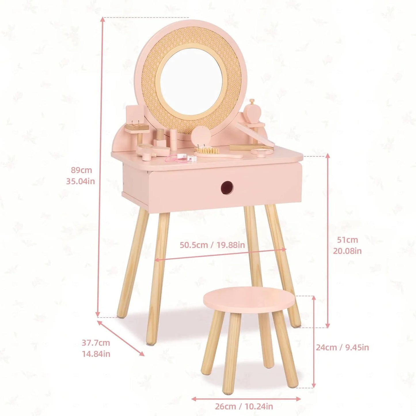 OOOK KIDS VANITY SET kids furniture - view 3 | Marah Kids