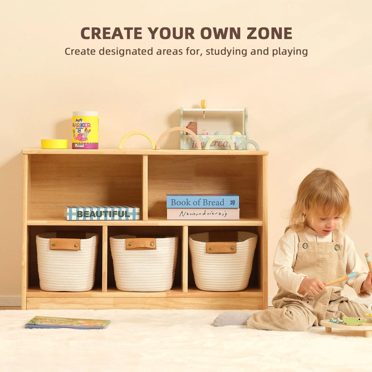Oook 2-Tier Montessori Storage Unit - Marah Kids