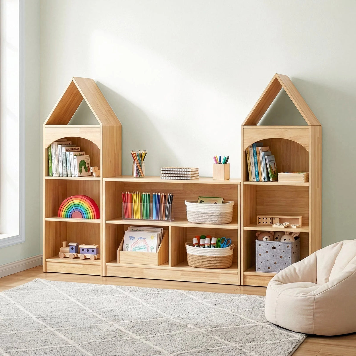 Oook XL Divided 2-Tier Shelf - Marah Kids