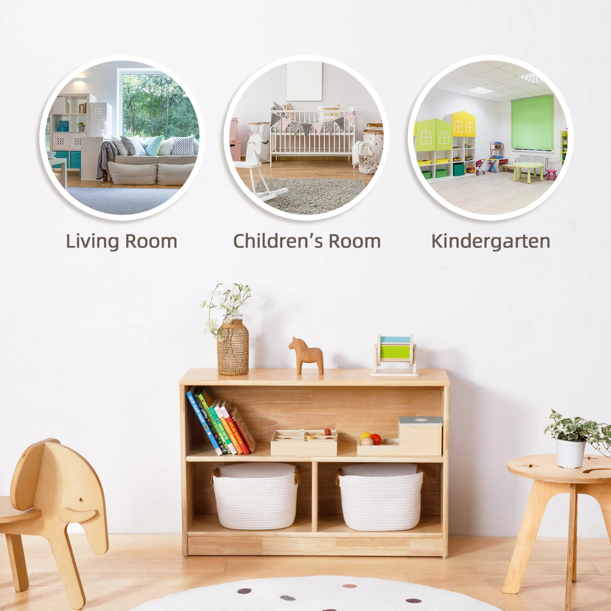 Oook XL Divided 2-Tier Shelf - Marah Kids