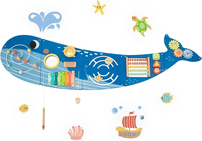 OOOK ACTIVITY WALL PANELS - WHALE activity toys - Marah Kids UAE