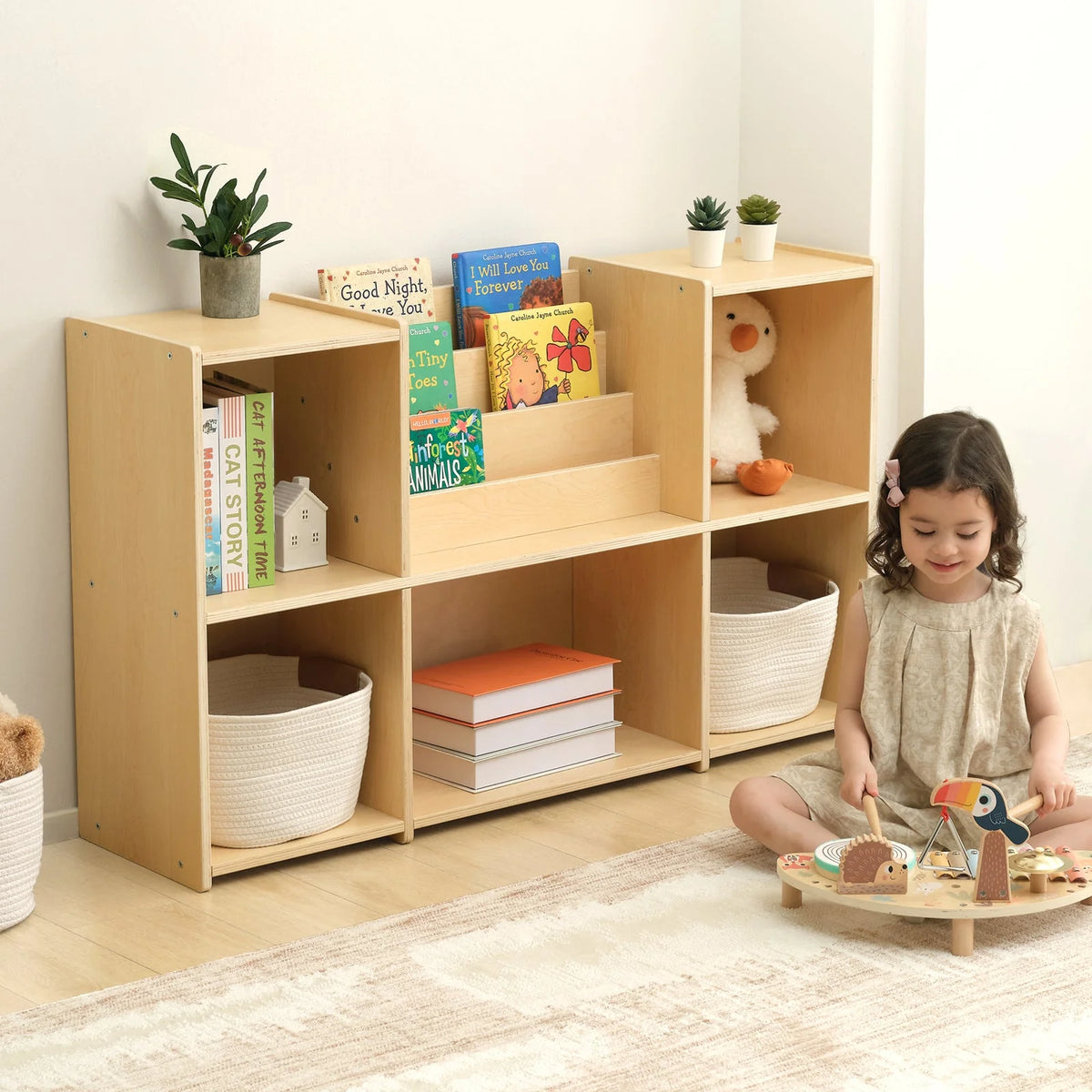 OOOK Montessori Shelf Cubby and Book Storage kids furniture - Marah Kids UAE