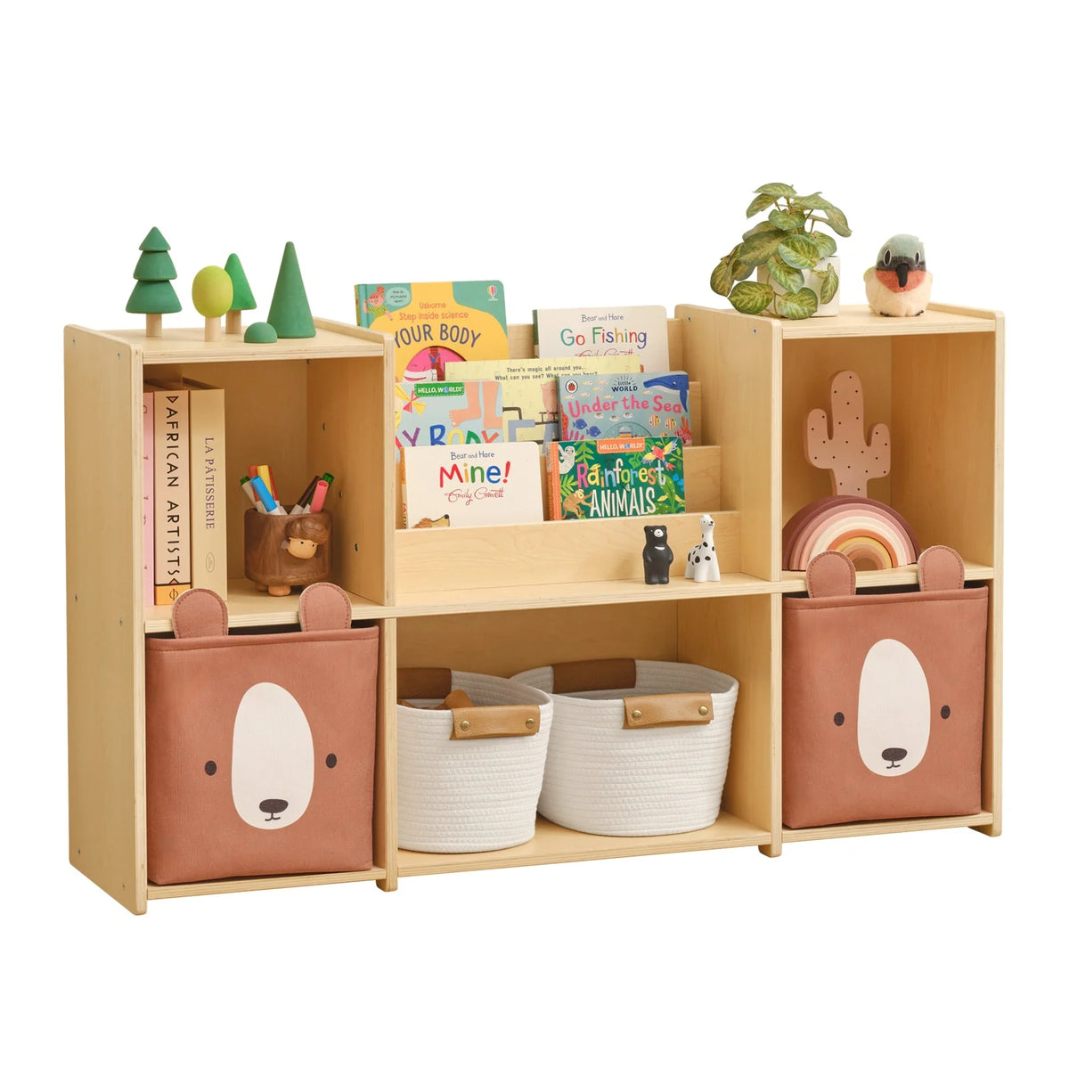 OOOK Montessori Shelf Cubby and Book Storage kids furniture - view 9 | Marah Kids