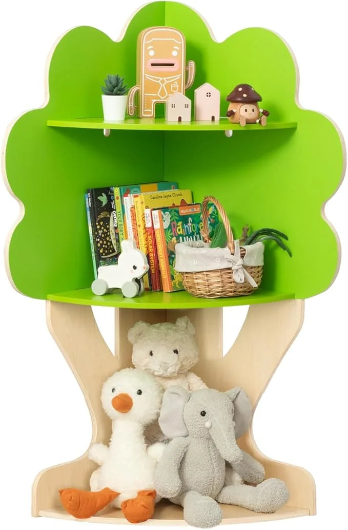 OOOK Tree-Shaped Corner Shelf storage - view 2 | Marah Kids