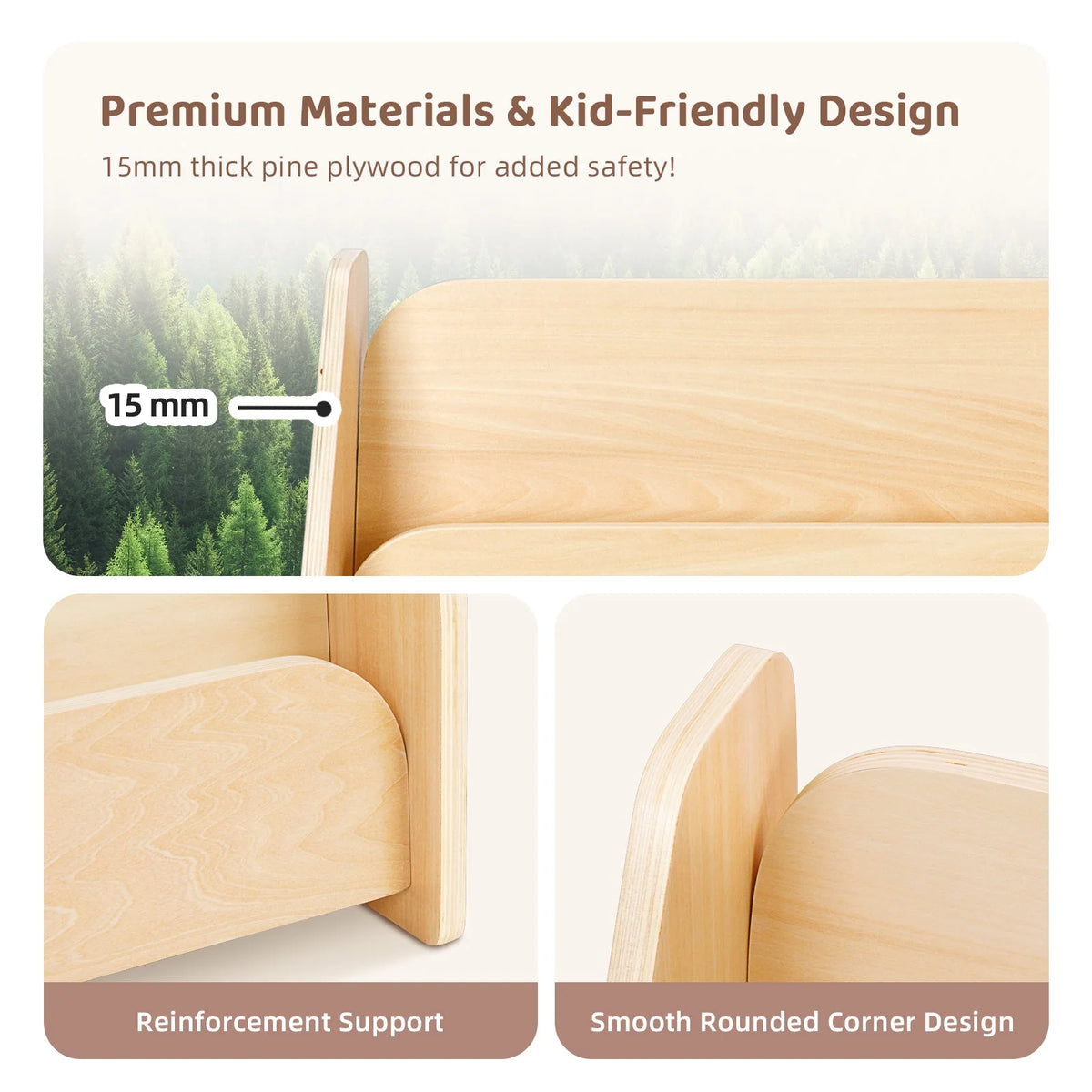 OOOK Tiered Bookcase storage - view 8 | Marah Kids