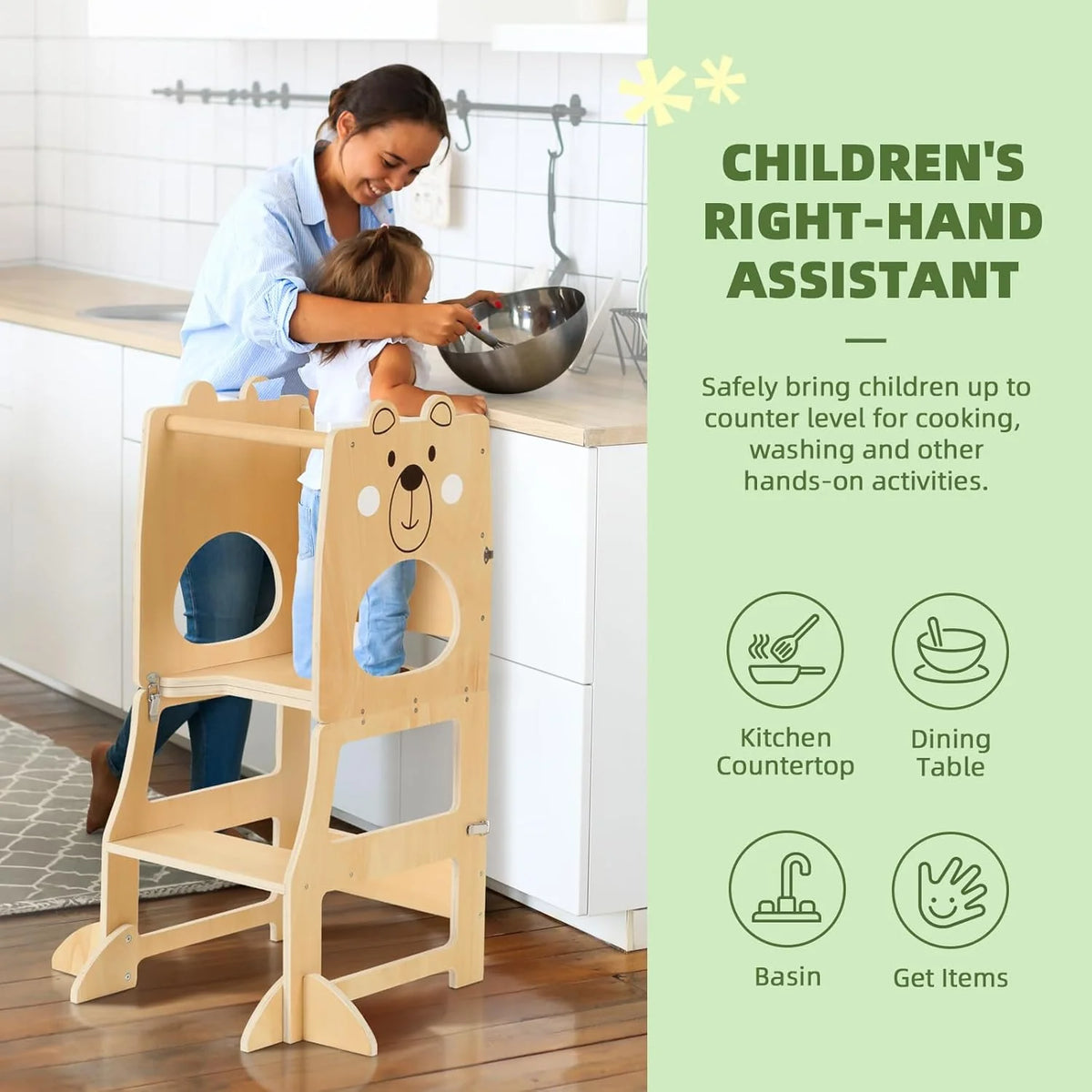 OOOK LEARNING TOWER 3 IN 1 kids furniture - view 3 | Marah Kids