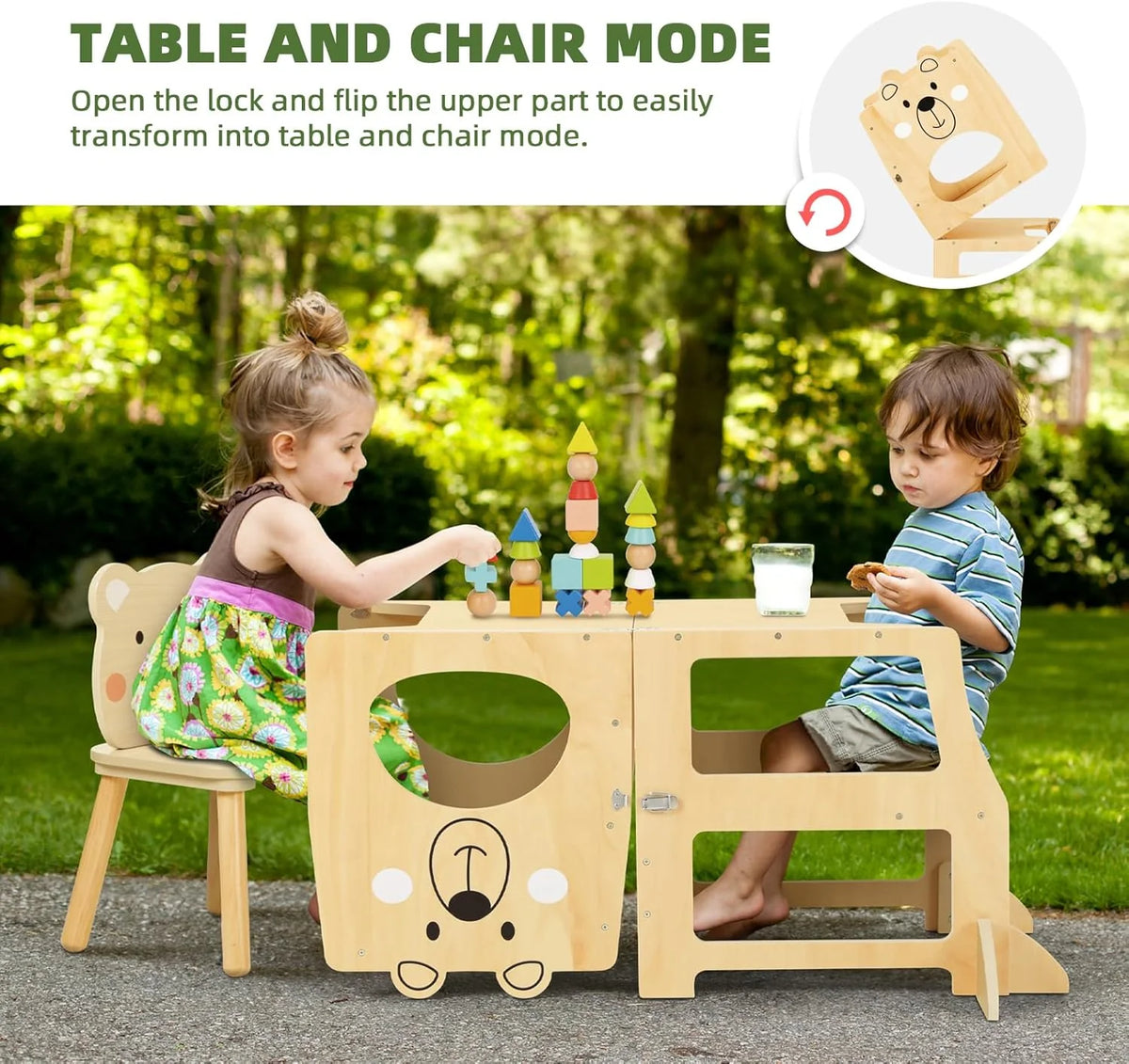 OOOK LEARNING TOWER 3 IN 1 kids furniture - view 5 | Marah Kids