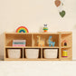 OOOK 2-tier 5 compartment Montessori Bookshelf storage - view 2 | Marah Kids
