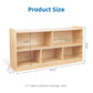 OOOK 2-tier 5 compartment Montessori Bookshelf kids furniture - view 3 | Marah Kids