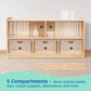 OOOK 2-tier 5 compartment Montessori Bookshelf storage - view 4 | Marah Kids