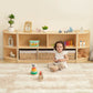 OOOK 2-tier 5 compartment Montessori Bookshelf storage - view 8 | Marah Kids