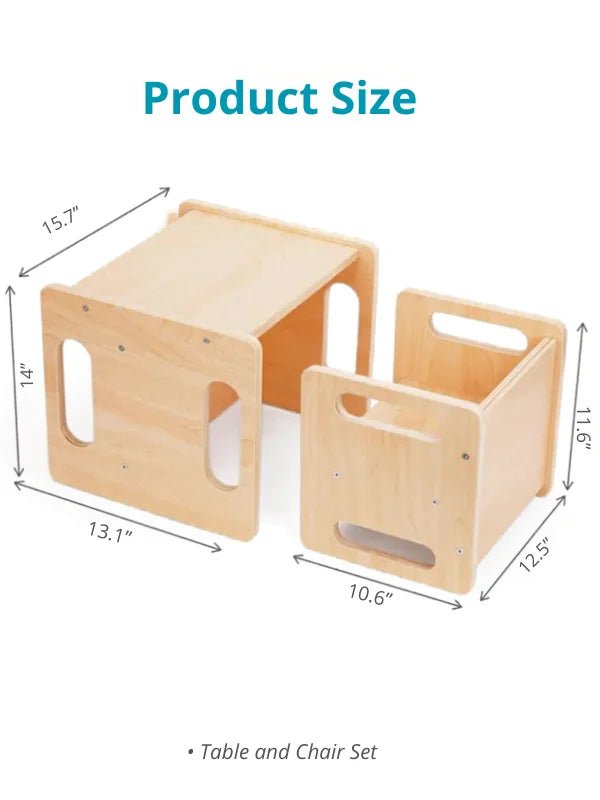 OOOK Montessori Nesting Table and Chair Set - Marah Kids