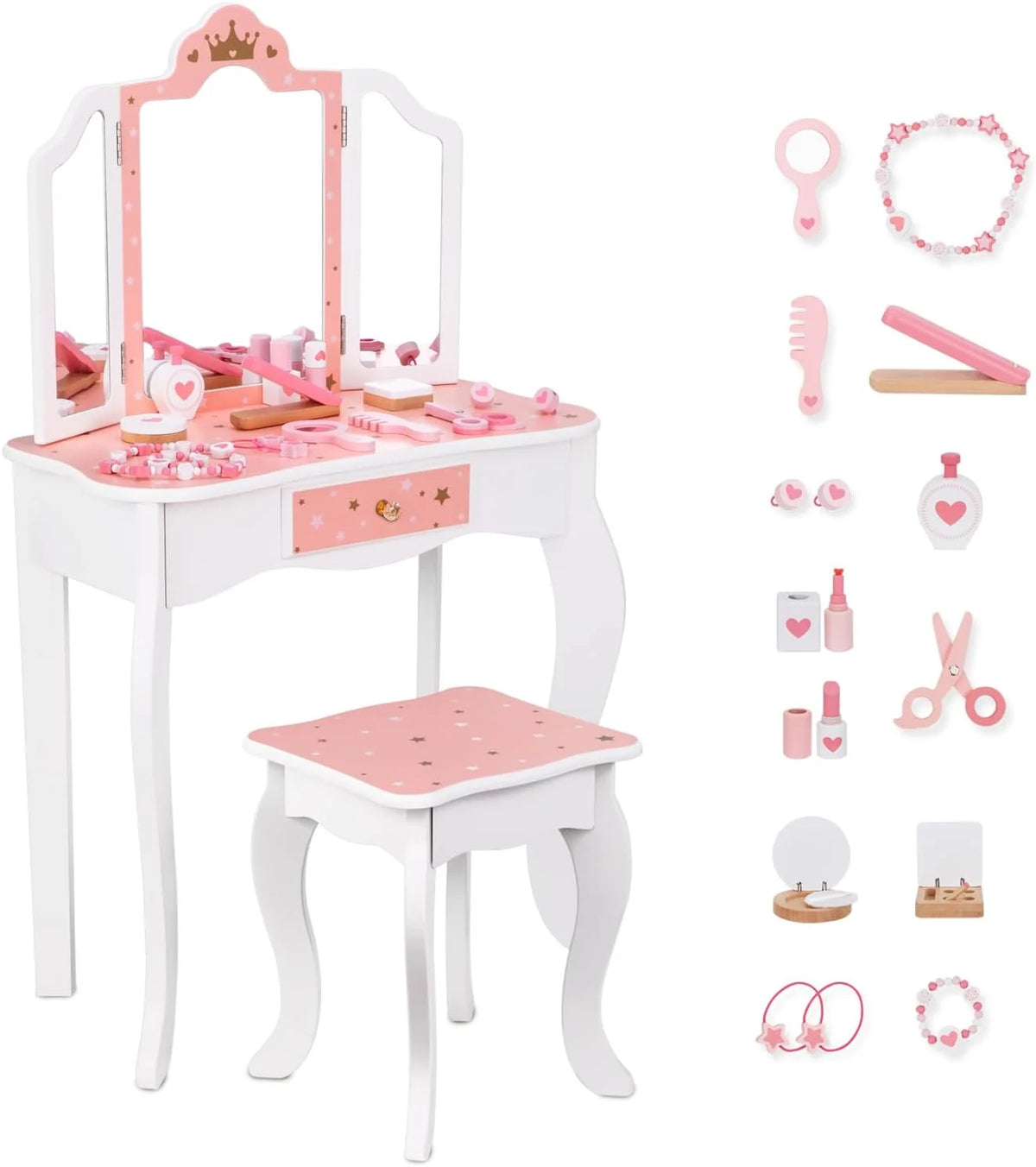 OOOK Princess Vanity Table kids furniture - Marah Kids UAE