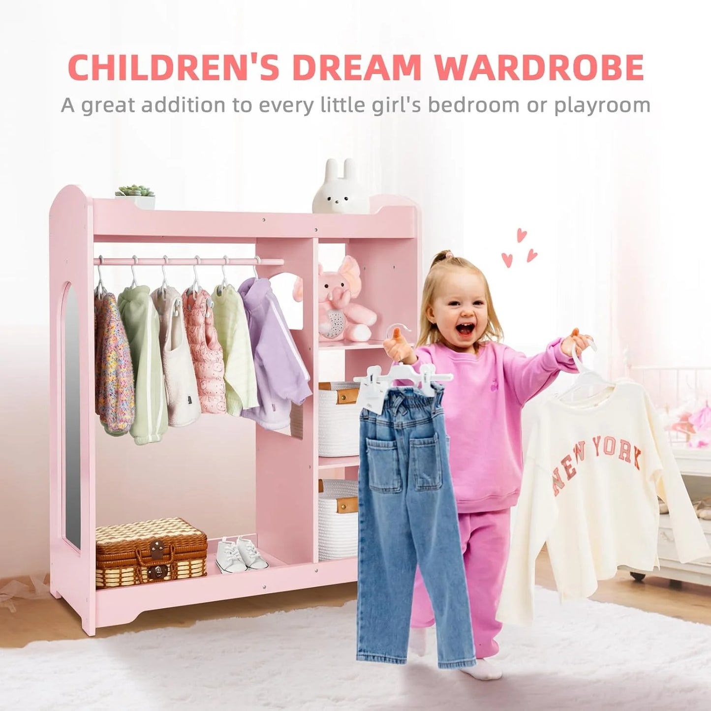 OOOK KIDS DRESS UP STORAGE WITH MIRROR storage - view 4 | Marah Kids