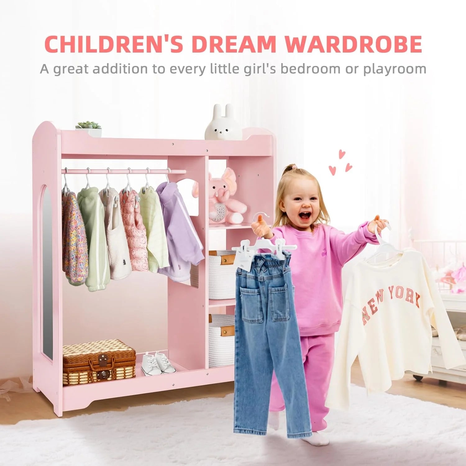 OOOK KIDS DRESS UP STORAGE WITH MIRROR storage - view 4 | Marah Kids