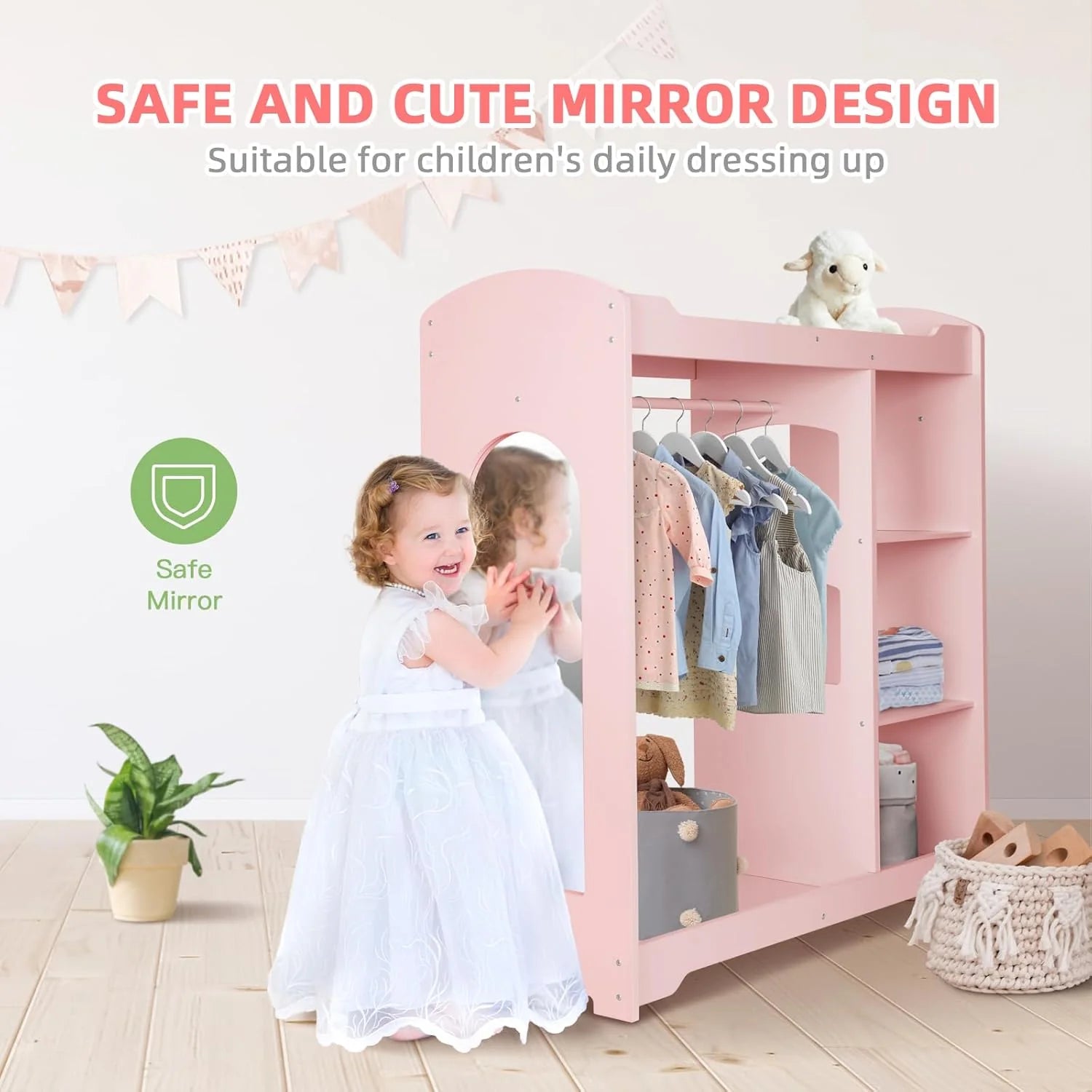 OOOK KIDS DRESS UP STORAGE WITH MIRROR kids furniture - view 5 | Marah Kids