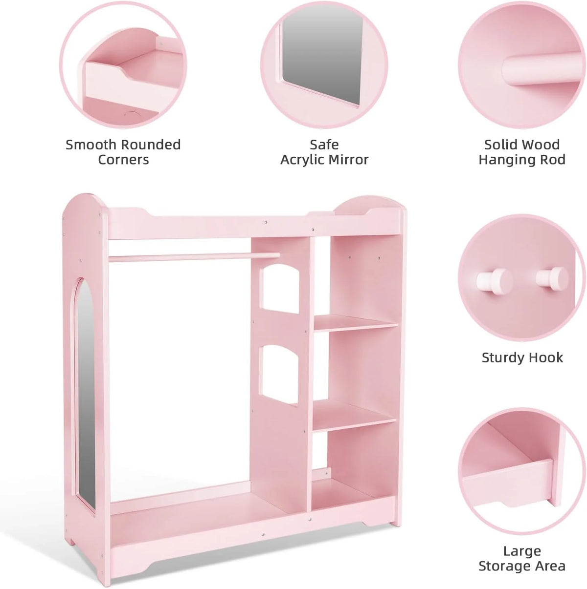 OOOK KIDS DRESS UP STORAGE WITH MIRROR storage - view 6 | Marah Kids
