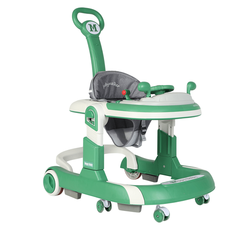 5 in 1 Baby Push Walker Sit - to - Stand Learning Walker Kids Rocking - Green 6 - 24 Months - Marah Kids