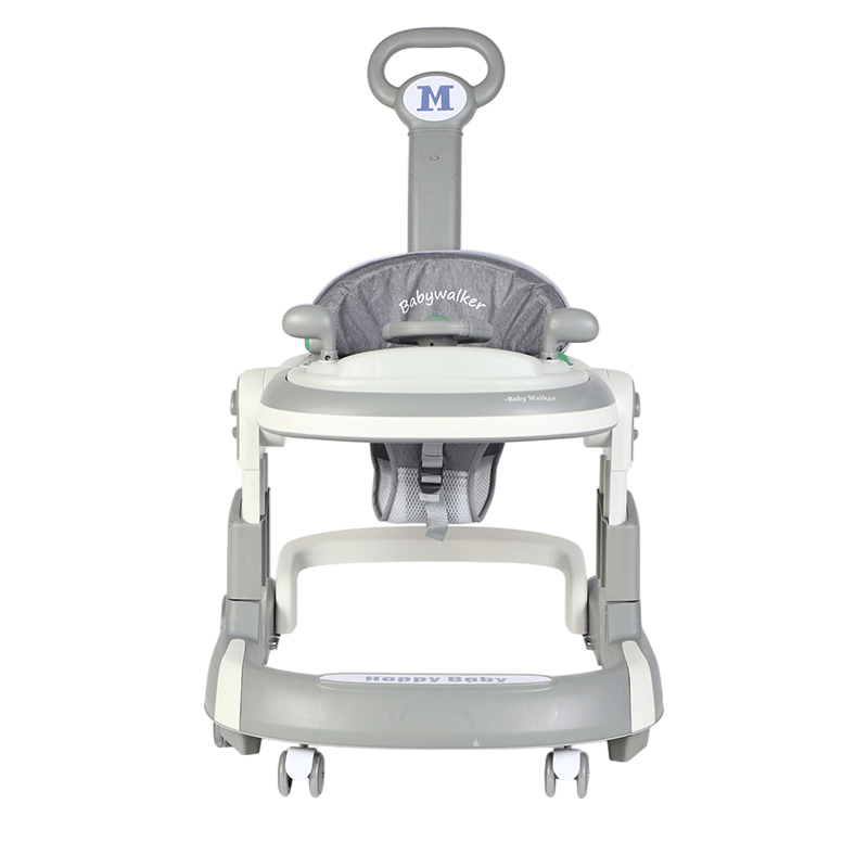 5 in 1 Baby Push Walker Sit - to - Stand Learning Walker Kids Rocking - Grey 6 - 24 Months - Marah Kids