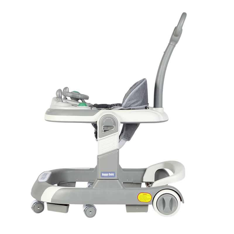5 in 1 Baby Push Walker Sit - to - Stand Learning Walker Kids Rocking - Grey 6 - 24 Months - Marah Kids