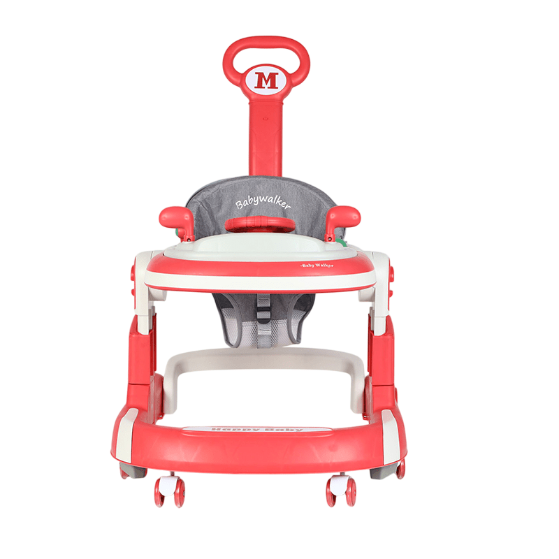 5 in 1 Baby Push Walker Sit - to - Stand Learning Walker Kids Rocking - Red 6 - 24 Months - Marah Kids
